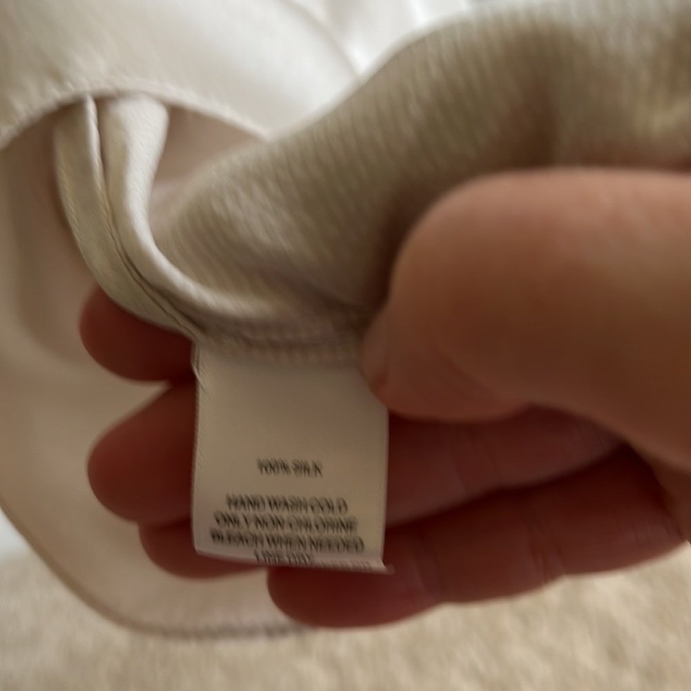 Black& white silk blouse xs - Picture 5 of 6